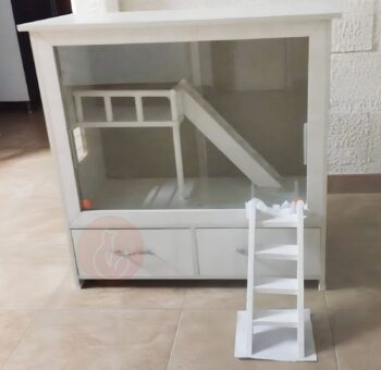 Terrario Premium en Melamina para Erizos, Hamsters, Jerbos y más / con cajonera - Imagen 3