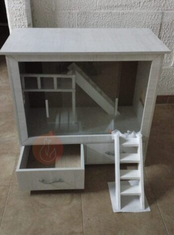 Terrario Premium en Melamina para Erizos, Hamsters, Jerbos y más / con cajonera - Imagen 8