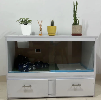 Terrario Premium en Melamina para Erizos, Hamsters, Jerbos y más / con cajonera